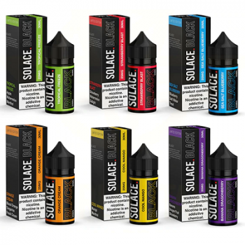 Solace - BLACK Salt Nic E-Liquids 30ML